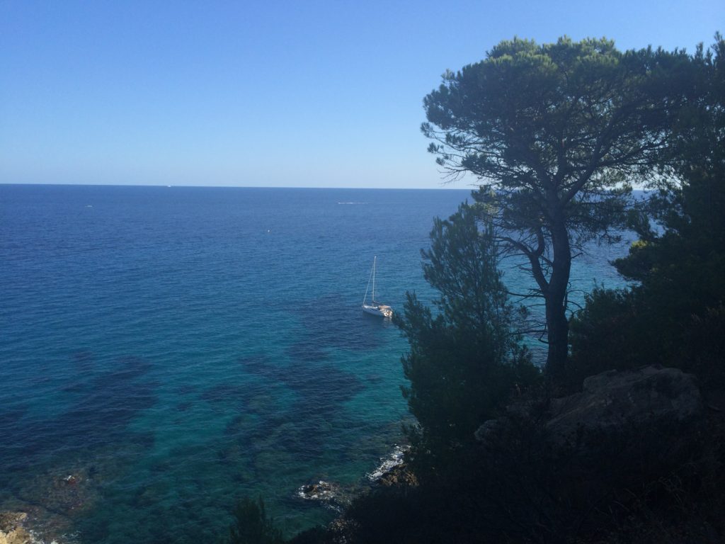 The awareness of surrounding beauty Mediterranean sea